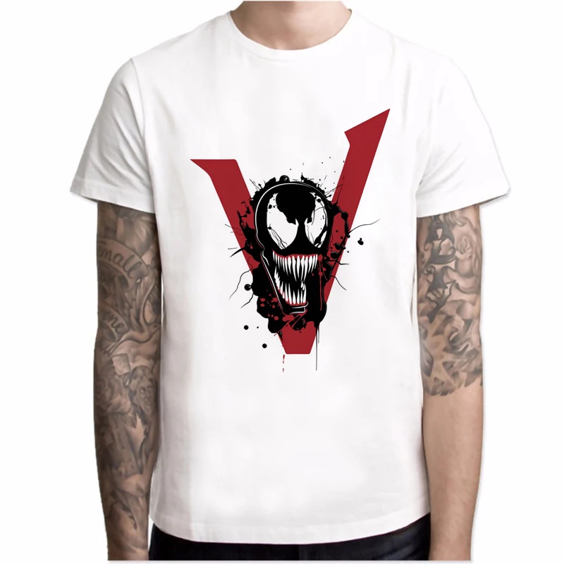 Мужская футболка в стиле Харадзюку Venom мужская летняя с принтом Человека-паука