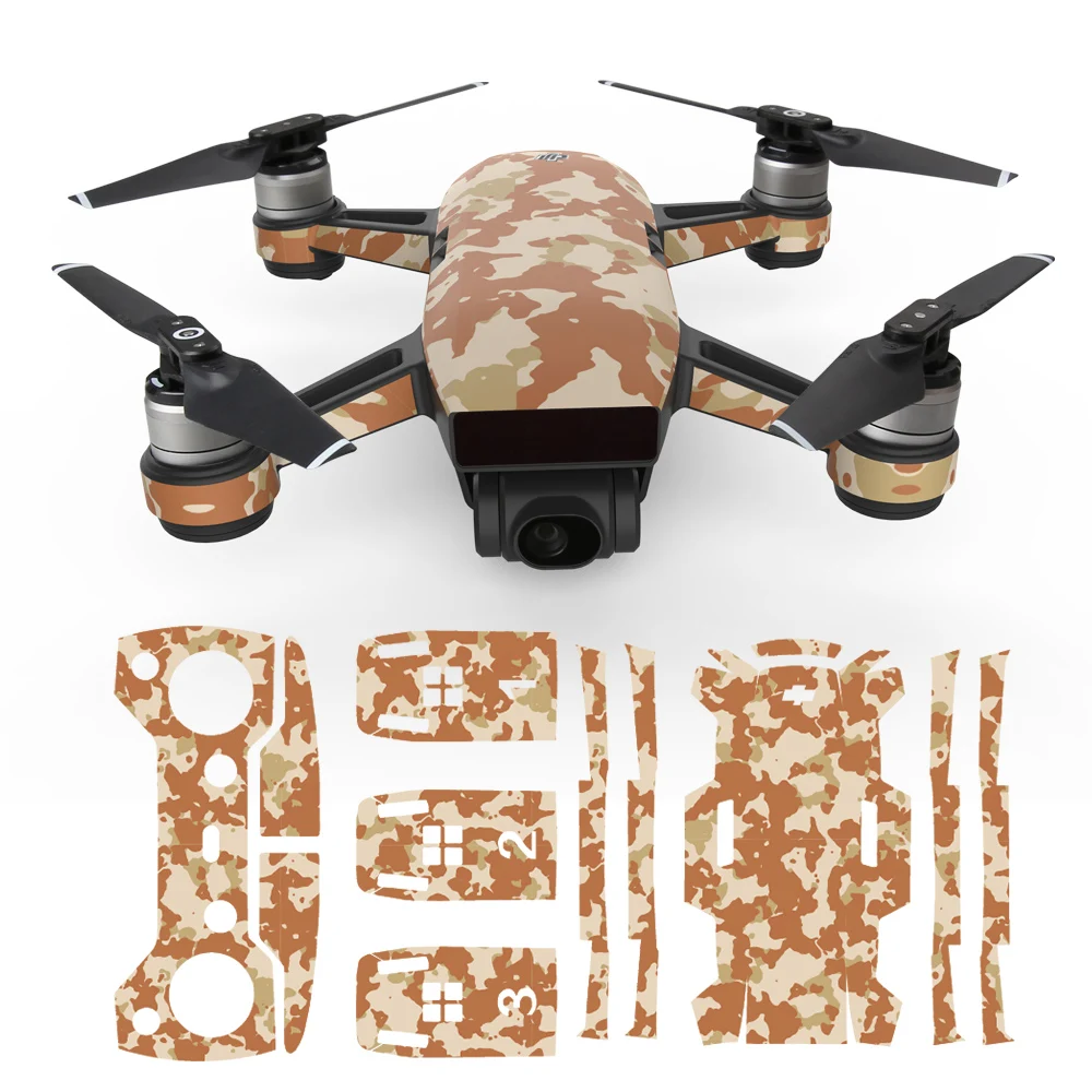 Водонепроницаемая наклейка для корпуса дрона DJI Spark и пульта дистанционного
