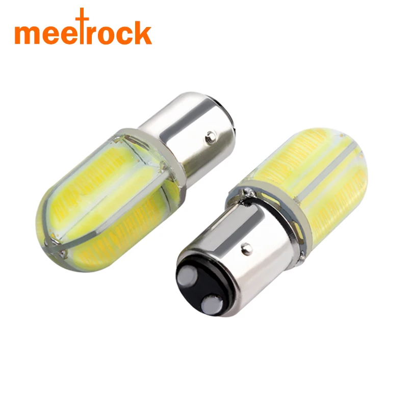 Meetrock 2 шт. 1157 BAY15D P21/5 Вт 8 COB светодиодный задний фонарь для автомобиля красный