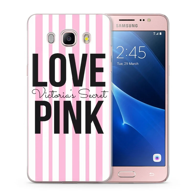 For Funda Samsung Galaxy J5 2016 Case J510 J510F Colorful Flower Flora Pink Love Painted Cute Pattern Clear Soft TPU Q041 |