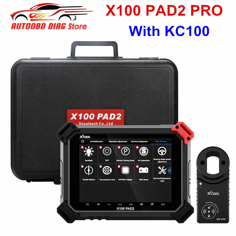XTOOL X100 PAD2 Pro автоматический ключ программист с KC100 PAD 2 Pro EPB EPS OBD2 одометр автомобильный код считыватель со специальной функцией