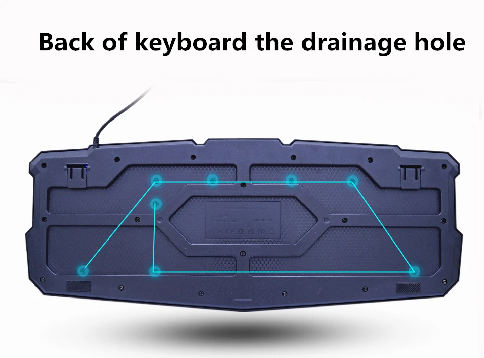 Русский/Английский Gaming Keyboard светодиодный 3-Цвет M200 USB Проводная Цвет Фул дыхание подсветкой Водонепроницаемый компьютер трещины клавиатура