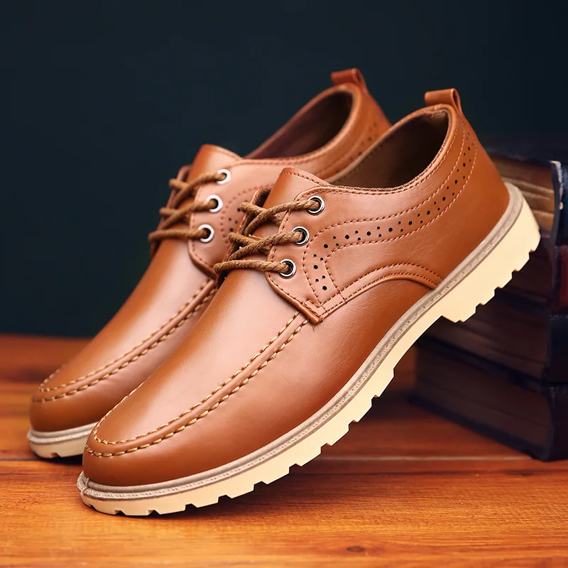Hot style British fashion waterproof breathable slip-on business suits men casual shoes | Обувь