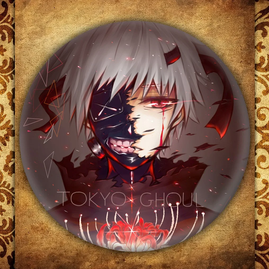 Аниме Токийский Гуль значок Модная японская мультяшная фигурка MooYen Kim круглая