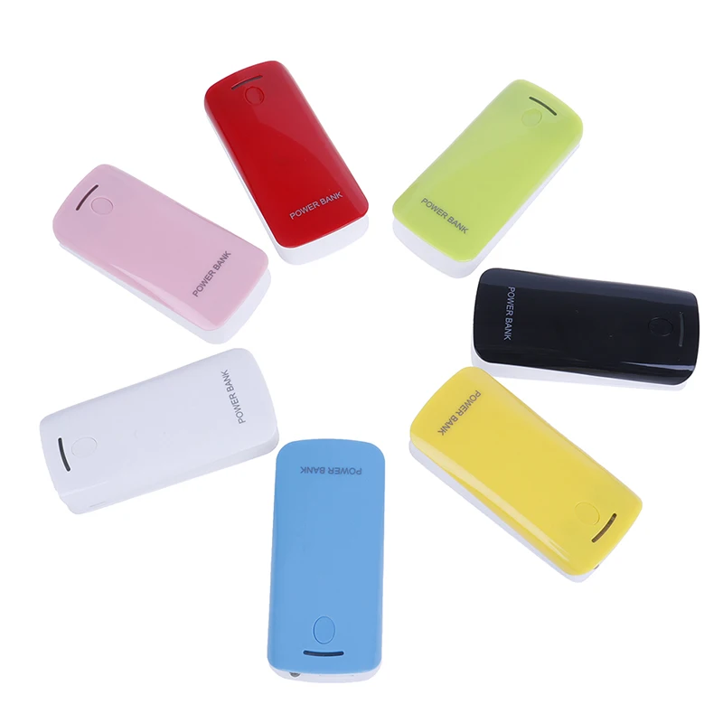 Чехол DIY Power Bank 2x18650 зарядное устройство Внешняя коробка со светодиодным