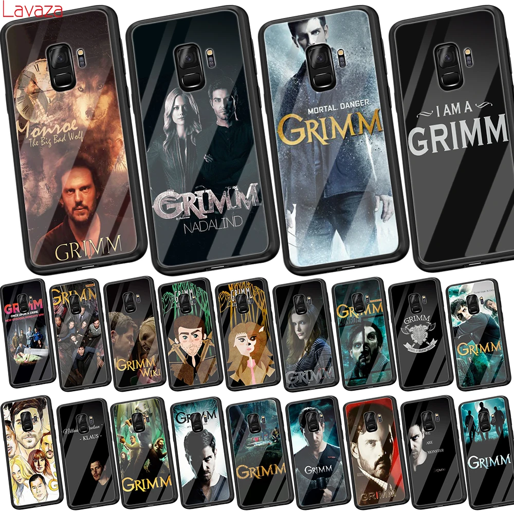 Мягкий чехол Lavaza Grimm из закаленного стекла для Samsung Galaxy S8 S9 S10 Plus Note 8 9 A30 A50 A70 |