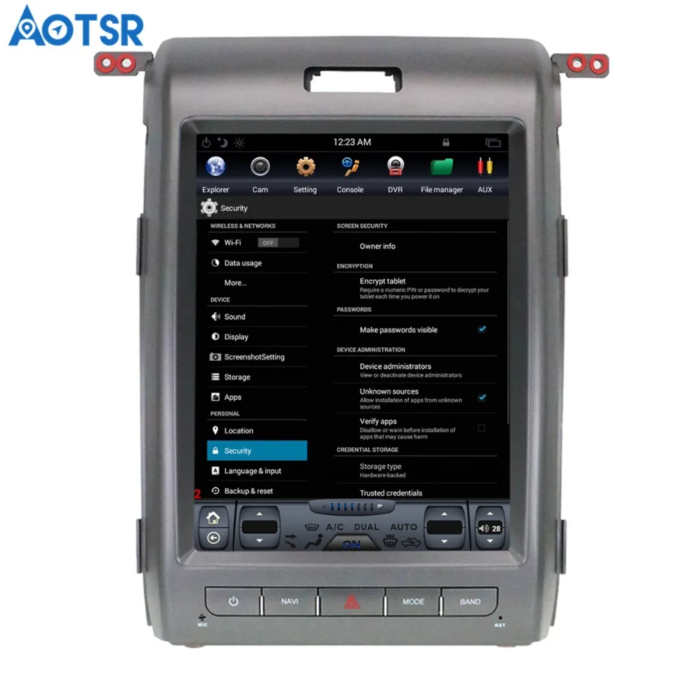 Автомобильный мультимедийный плеер Aotsr Android 7 1 в стиле Тесла без DVD плеера GPS