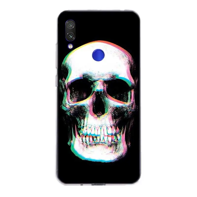Силиконовый чехол Super Skull для Xiaomi Redmi Y3 S2 Y2 Note 7 6 5 Pro 4 4X 5A 6A Pocophone F1 Mi 8 A2 lite 9 A1 |