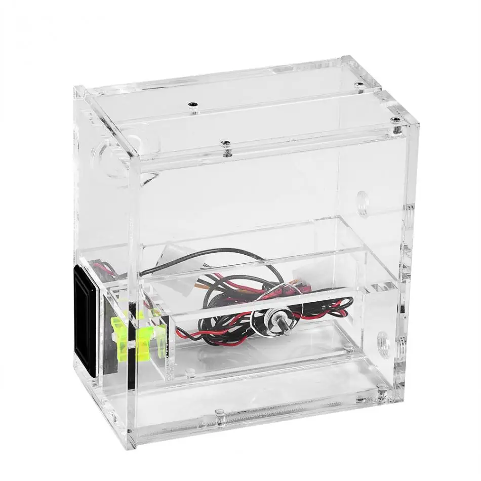 Компьютер жидкость водяного охлаждения резервуар двойной CD драйвера Танк со стрелочным термометром расходомер водяного охлаждения резервуар