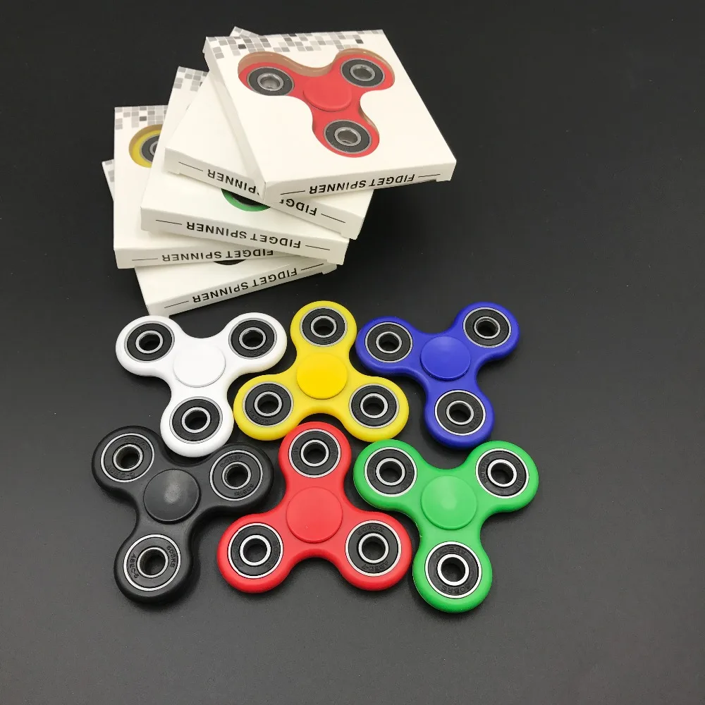 Tri блесны Непоседа пластиковые EDC руки Spinner игрушка для аутизма и СДВГ анти стресс