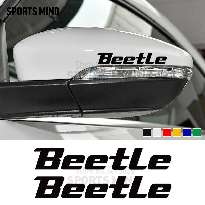 2 шт. стайлинга автомобилей зеркало заднего вида стикеры для Volkswagen Beetle Rline TDI TSI