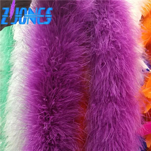 purple Новое поступление толстый 2 метра 40 г Необычные мягкие окрашенные разноцветные индейка перья марабу шарф Boas одежда Свадебный декор 17 цветов - Цвет: purple