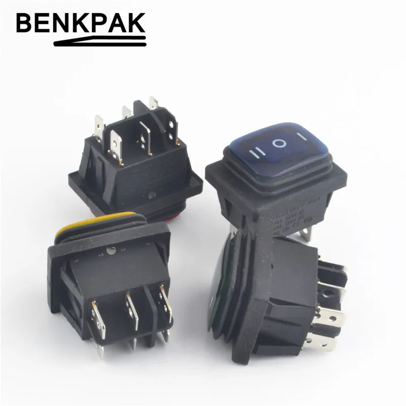 1 шт. Led 12В водонепроницаемый 6pin ВКЛ-ВЫКЛ-ВКЛ Погода пакет лодка кулисный