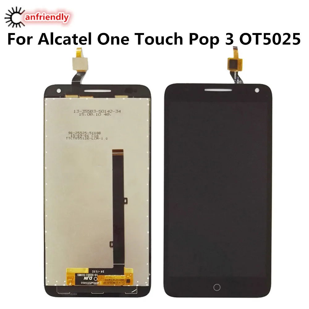 Para Alcatel One Touch Pop 3 5,5 "OT5025 OT5025D OT 5025 5025D pantalla LCD + pantalla t&aacute;ctil de reemplazo digitalizador montaje pantalla lcd-0