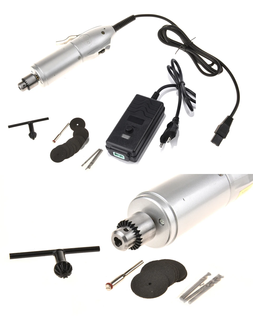 Slite Мини электрическая дрель Dremel роторный инструмент шлифовальный станок Регулируемая Переменная скорость сверление древесины гравировка электроинструмент