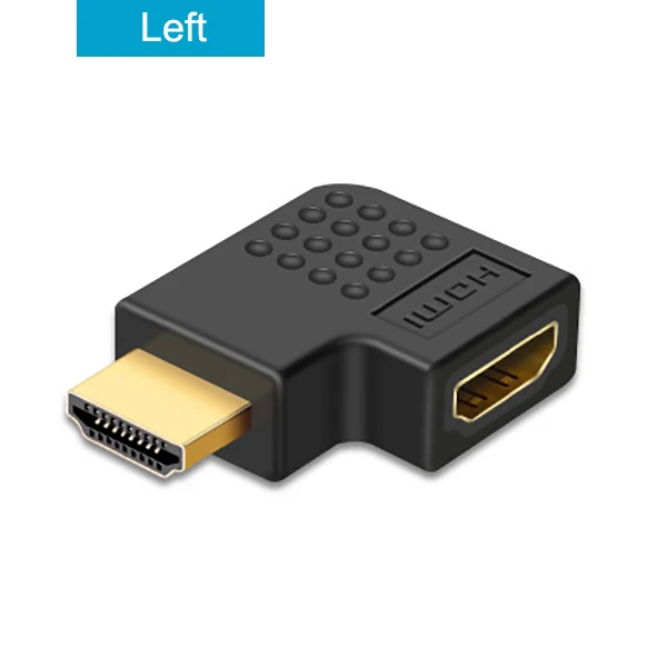 Left HDMI кабель Соединительный адаптер 270 180 90 градусов угол HDMI мужчин и женщин HDMI конвертеры для 1080P HDTV кабель адаптер удлинитель - Цвет: Left