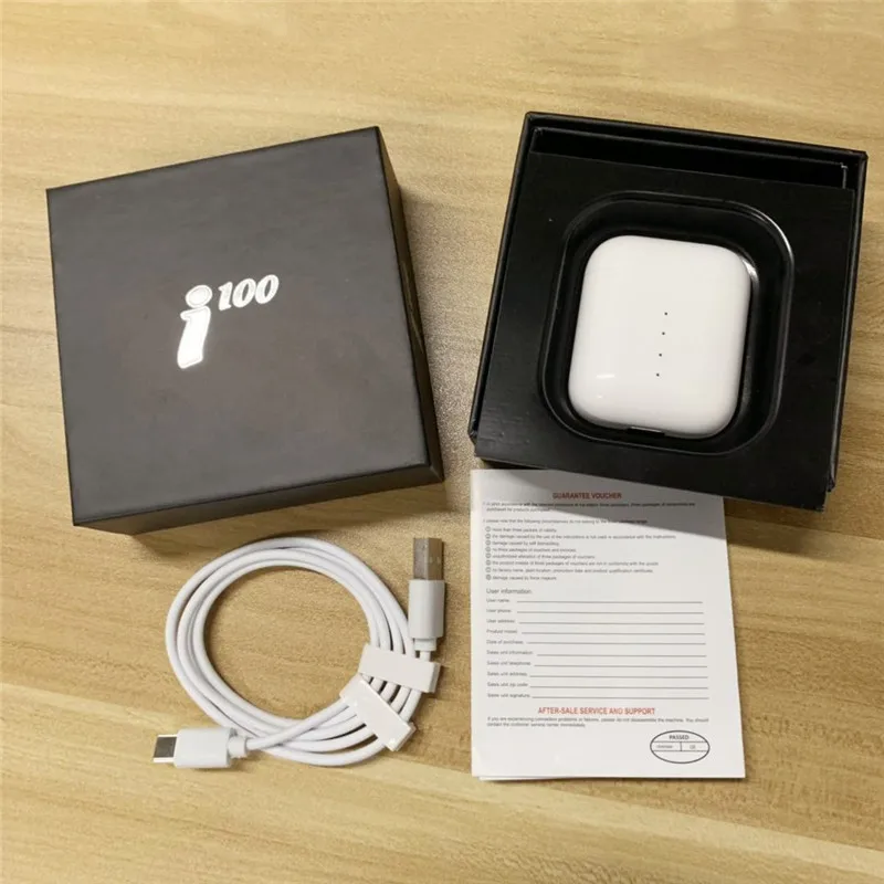 Новинка i100 tws наушники Bluetooth 5,0 беспроводные наушники бинауральная поддержка вызова Сенсорное управление для Iphone Android VS i20 i60 tws