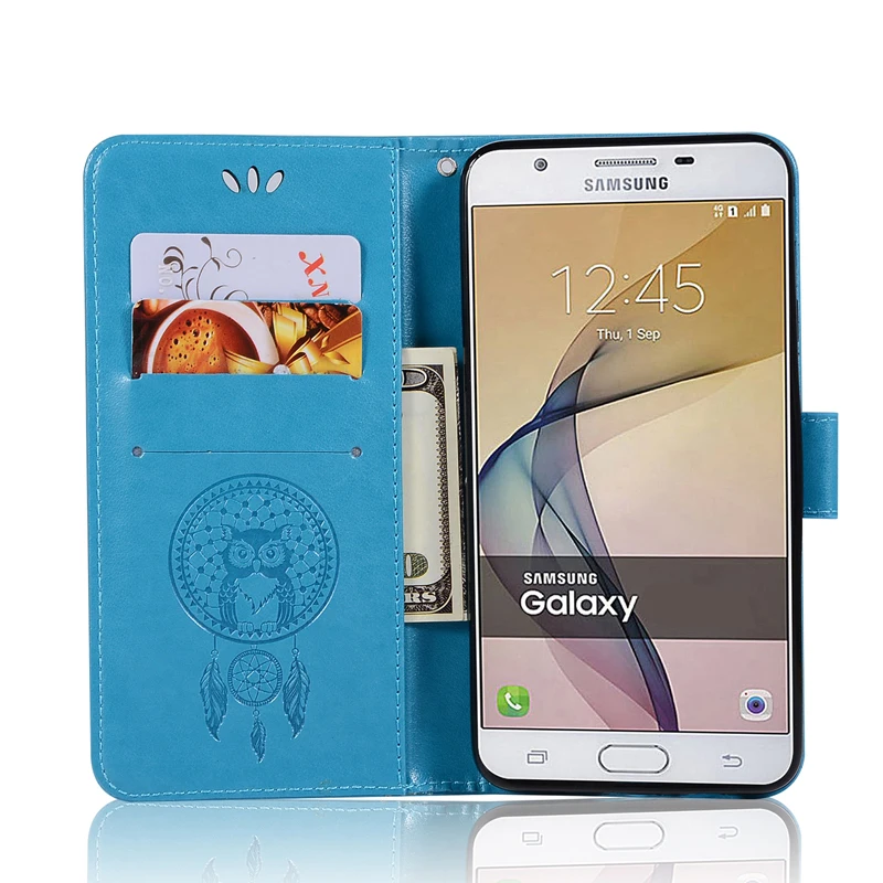 Чехол-книжка для Samsung Galaxy G570 J5 Prime On5 2016 SM G570F G5700 G570M G570Y G570I кожаный чехол G570F/DS с