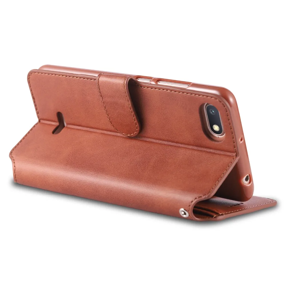 Роскошный чехол на Redmi 6A Чехол кошелек кожаный funda для Xiaomi 6 Футляр телефона с