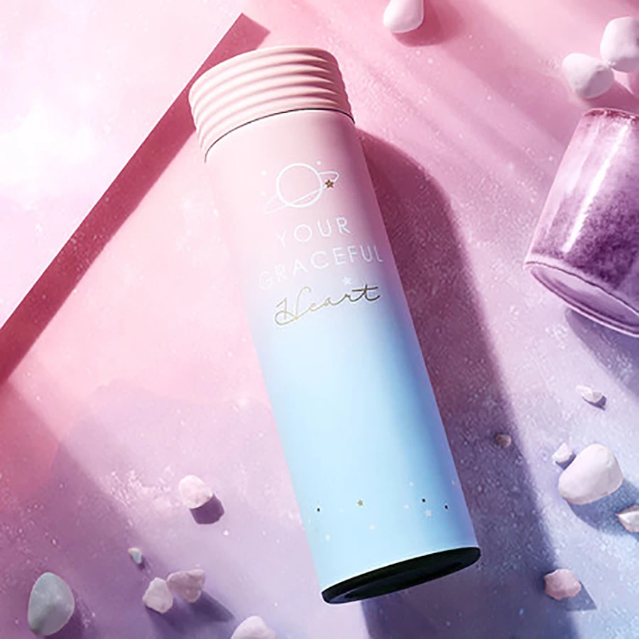 Симпатичный термос Вакуумная бутылка чашка кружка для кофе из нержавеющей стали