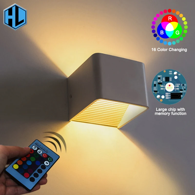 Светодиодный ночник с затемнением 3 Вт RGB тумбочка настенная Ночная лампа бра