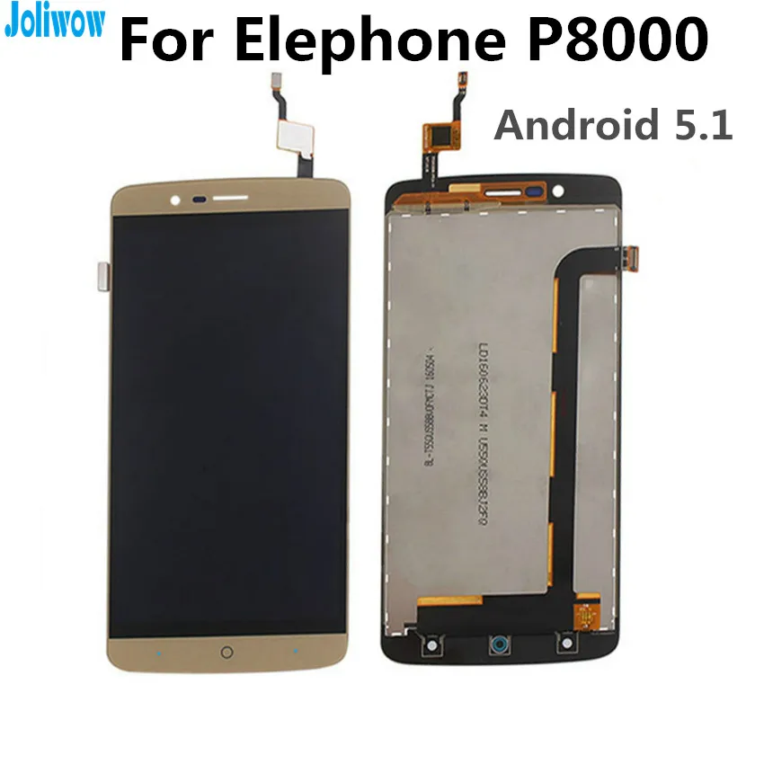 Для elephone P8000 ЖК дисплей + сенсорный экран в сборе запасные аксессуары для телефона