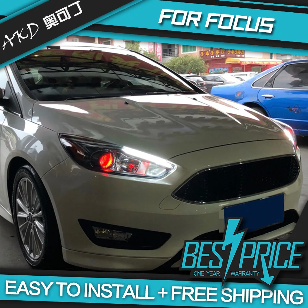 

Car Styling for Focus Headlights 2015-2018 LED Headlight LED DRL Dynamic Signal Hella 5 Bi-Xenon Projector Lens Hid D2H