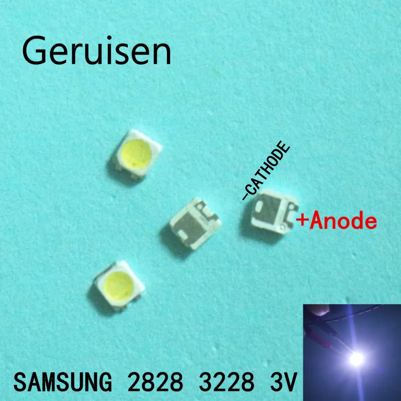1000 шт. для SAMSUNG 2828 светодиодная подсветка TT321A 1 5 Вт 3 с zener в 3228 прохладная белая ЖК