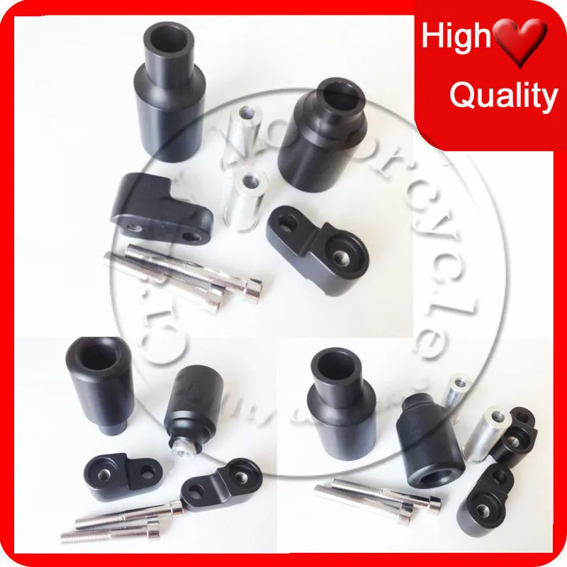 

Motorcycle For 2007-2008 Honda CBR 600RR CBR600RR Black No Cut Frame Sliders crash Falling protection