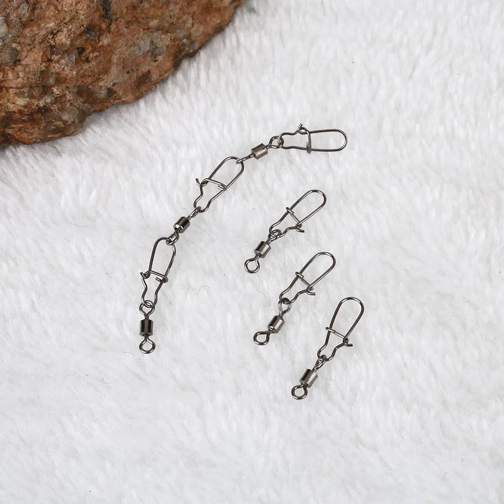 

Solid Swivel Pin 50Pcs Fishing Swivel Pin Snap Hook Lure Connector