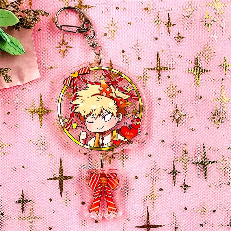 Аниме Boku No Hero Академия Midoriya Izuku Bakugou Katsuki Shoto акриловая фигурка брелок украшение