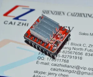 Драйвер шагового двигателя Reprap pololu A4988, модуль драйвера шагового двигателя с алюминиевым радиатором для
