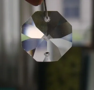 2000 шт./лот 14 мм кристалл AB с 2 отверстиями цветные Восьмиугольные бусины для