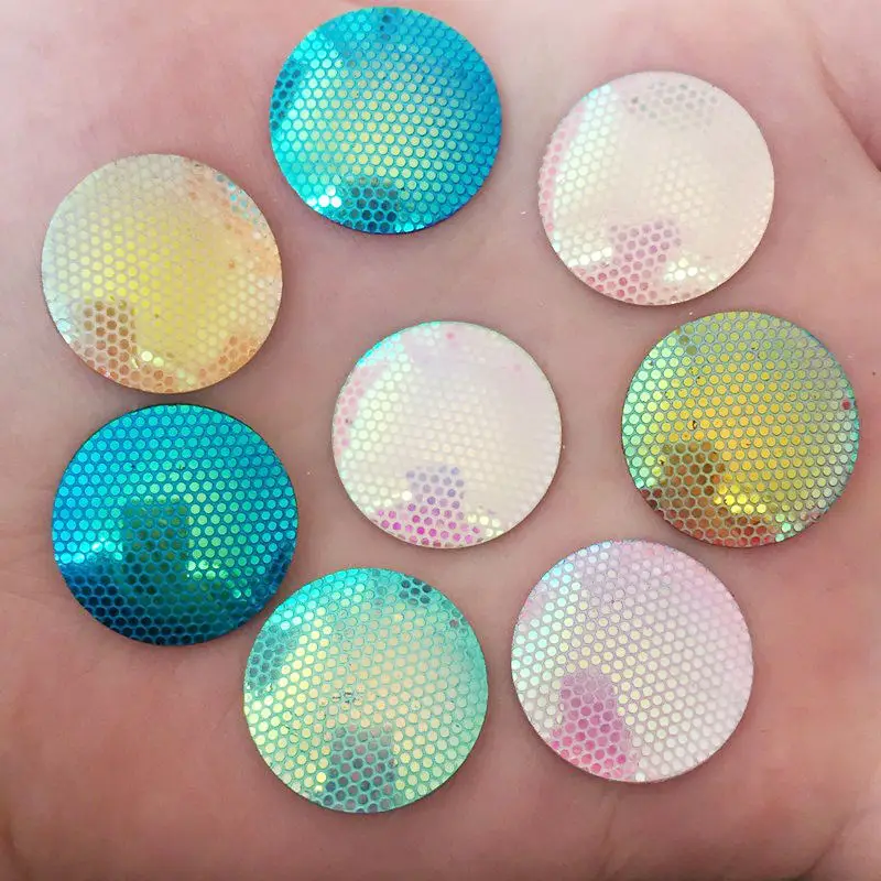 Новые DIY 10 шт 20 мм AB смолы Круглые FlatBack Аксессуары для скрапбукинга свадебные
