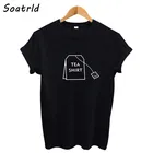 Футболка Soatrld с юмористическим принтом чая для женщин, летняя забавная женская футболка 2021, хипстерская женская футболка в стиле Харадзюку, футболки Tumblr