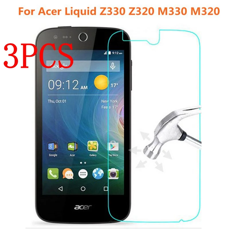 3 шт. Оригинальное закаленное стекло для Acer Liquid Z330 Z320 защита экрана Защитная