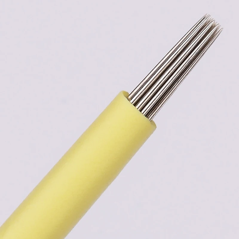Metal Tattoo Needle R17 Eyebrow Microblading Needles Manual Fog Blade Round 10/50/100pcs Makeup Tools | Красота и здоровье
