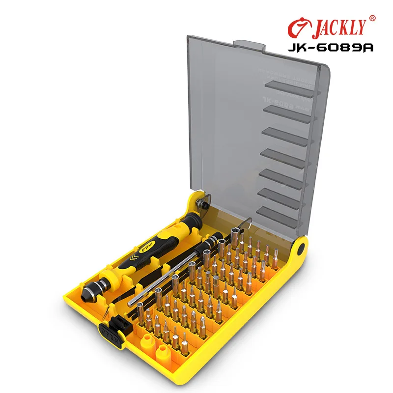 JK-6089A 45-в-1 шт. отвертка-аппаратные средства ручные инструменты Kit Набор отверток Herramientas ручной инструмент
