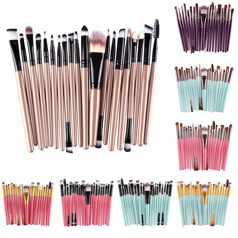 

20pcs face Eye Makeup Brush Set Eyeshadow Blending Brush Powder Foundation Eyeshadading Eyebrow Lip Eyeliner Cosmetic Brush Tool