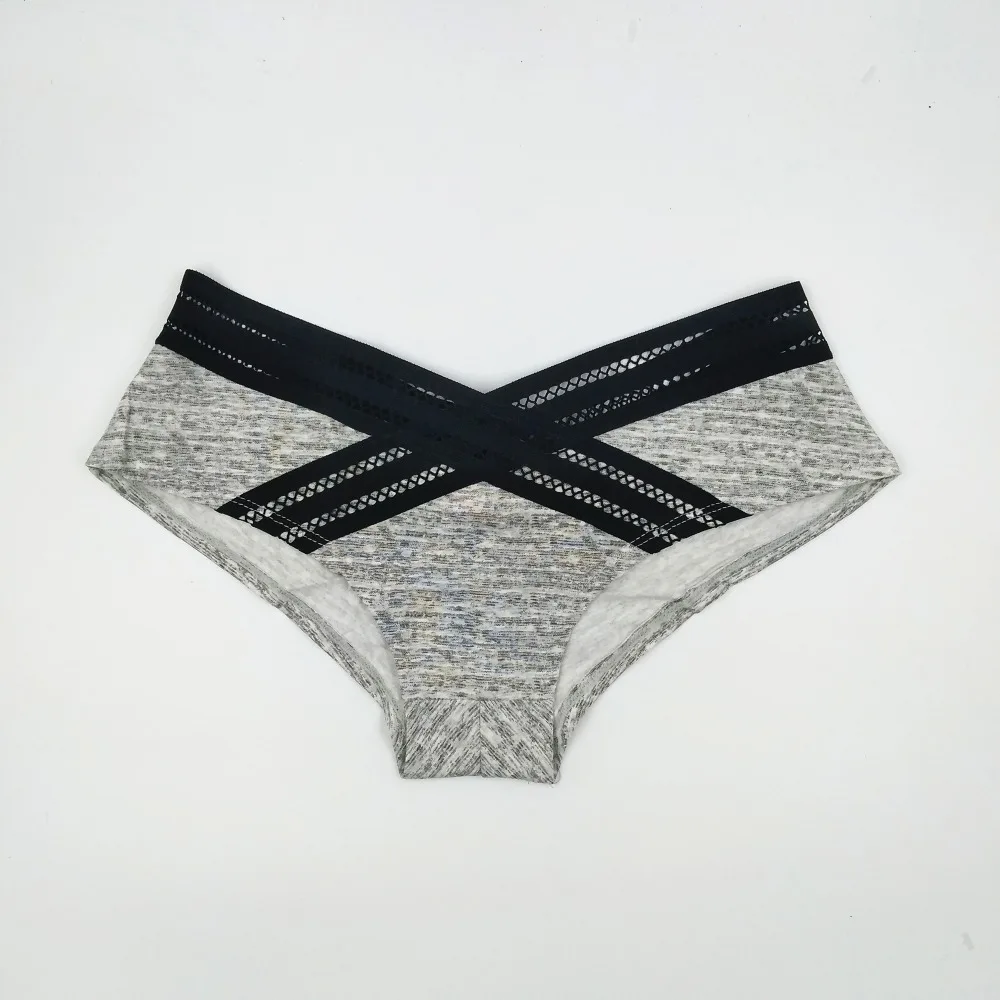 Кружевное нижнее белье X Lined из чистого хлопка дышащие трусы с рисунком пальм