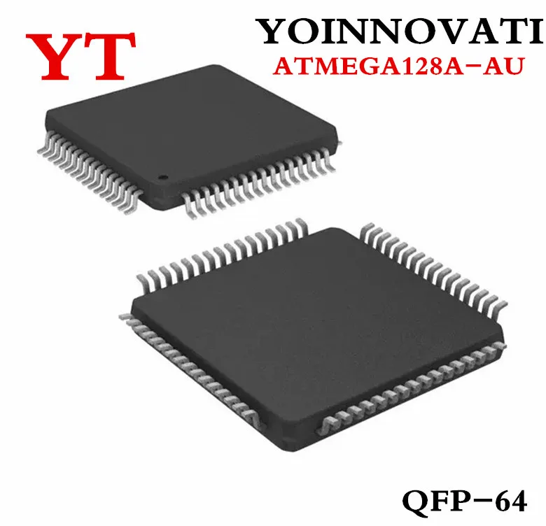 10 шт. ATMEGA128A AU ATMEGA128 QFP 64 8 битный микроконтроллер с 128 К байт в Системы