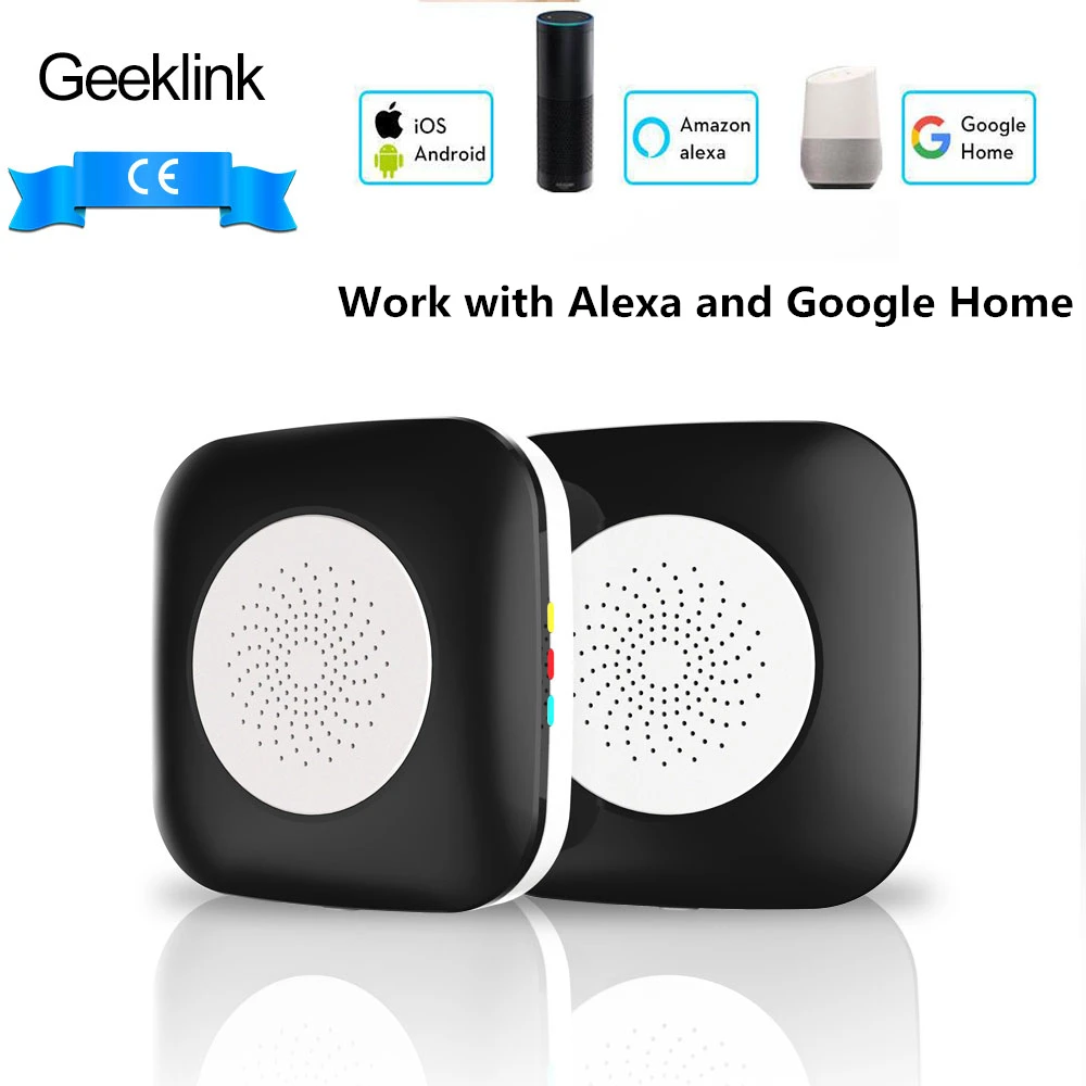 

Geeklink Mini Thinker Smart Home Universal Remote Controller, WIFI+ IR+RF Control Center Compatible with Alexa for smart home