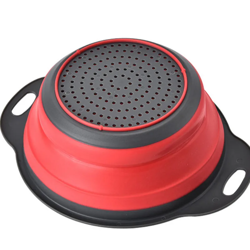 YINUO складной силиконовый дуршлаг фруктовая овощная корзина для белья ситечко