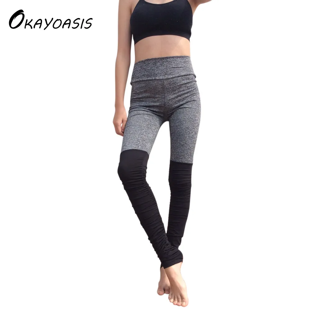 

2017 Spring Women Leggings Slim Stretch Grey High Waist Pencil Pant Leggings
