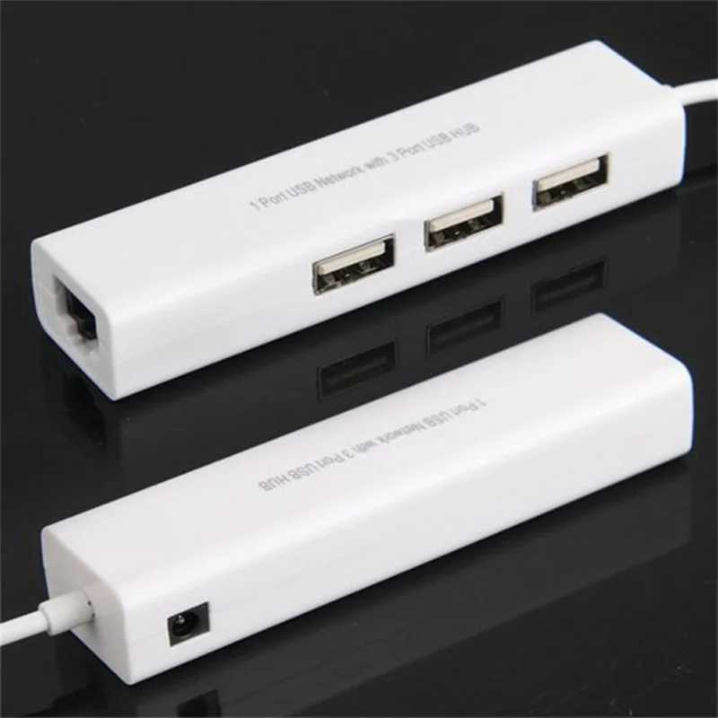 Сетевой адаптер с USB на RJ45 Lan карту лидер продаж 2019 тройной концентратор для Win 8 7