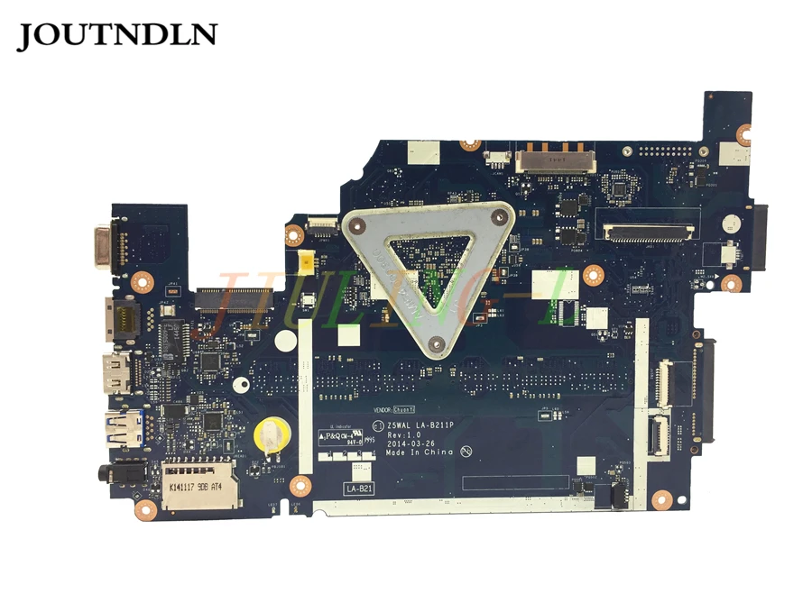 JOUTNDLN для материнской платы ноутбука Acer Aspire E5-511 Z5WAL LA-B211P NBMNY11003 DDR3, протестированной с процессором N3540.