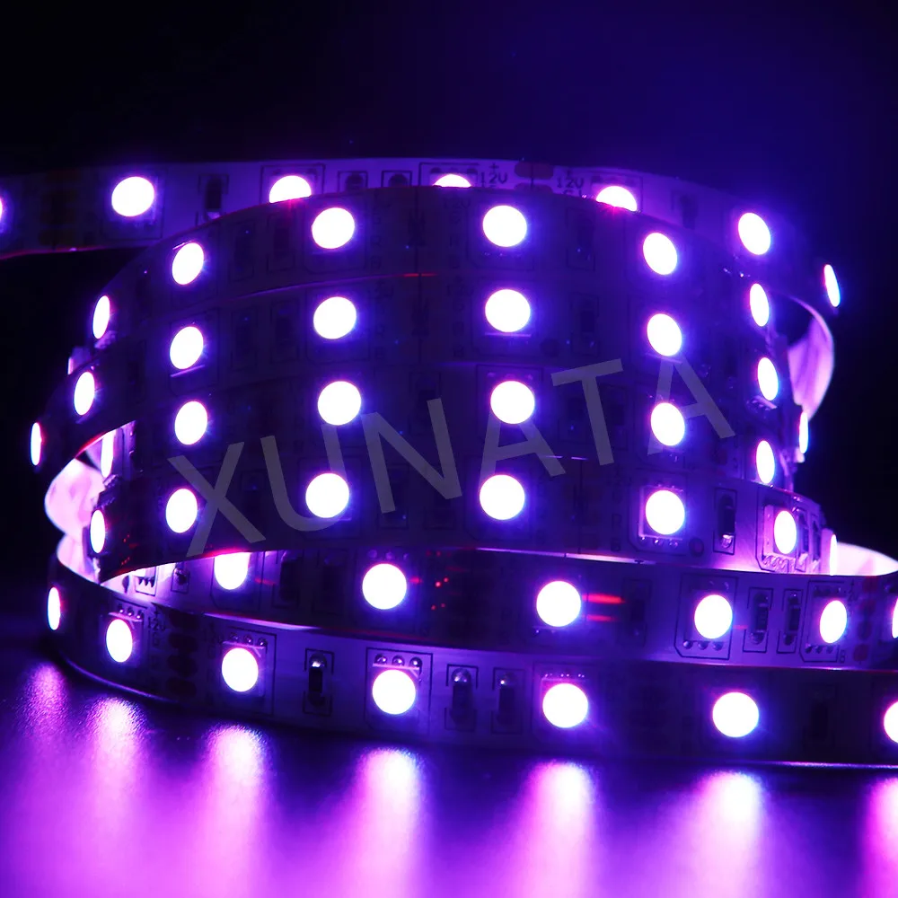 5050 RGB светодиодный светильник 12 В/24 В 60 Светодиодный s/m водонепроницаемый IP65 5050 белый/теплый белый/RGB гибкая лента светодиодный светильник 5 м/лот