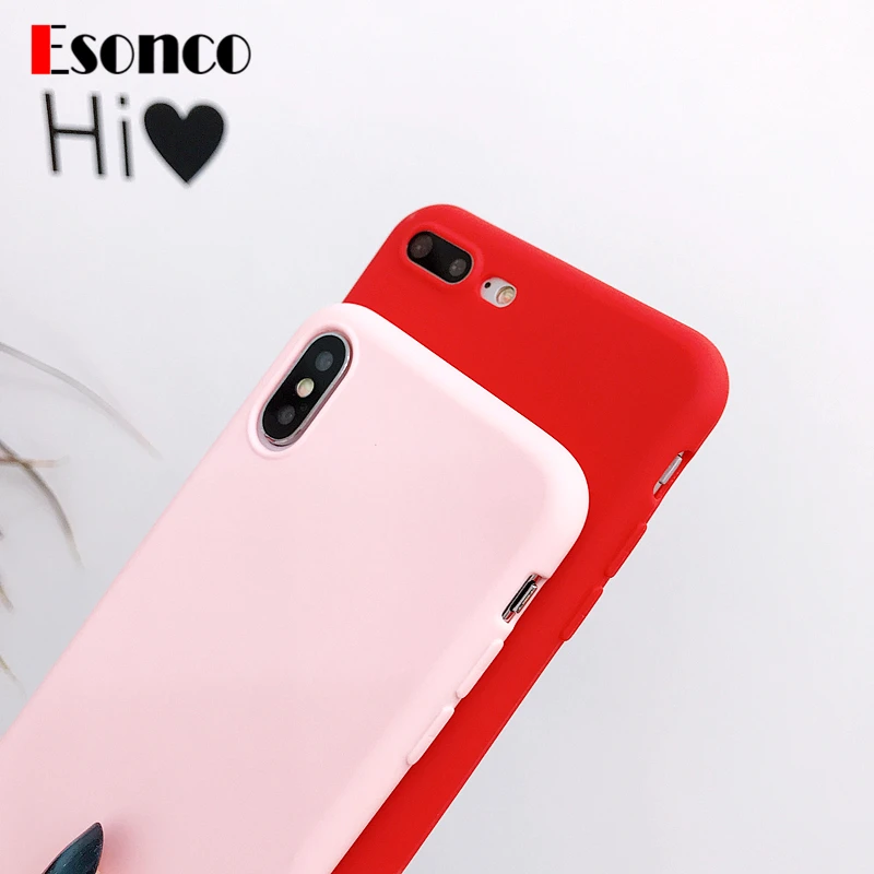 For Iphone 6 case 6s 7 8 X Plus Rubber Colorful Phone Bag Cases Silicone Case for 6Plus 6sPlus 7Plus 8Plus |