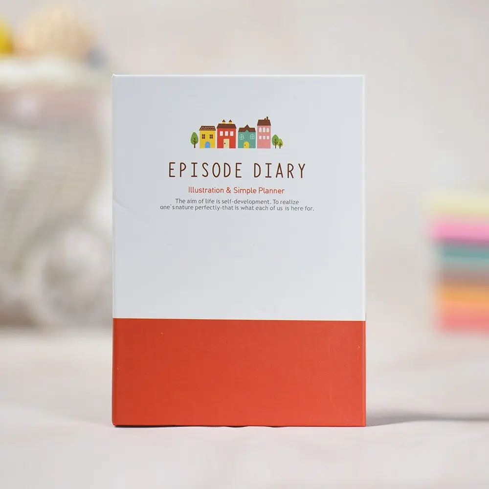 Red Episode Diary Туристические Журналы/карманный блокнот, твердая обложка, с липкими заметками и ручкой - Цвет: Red Episode Diary