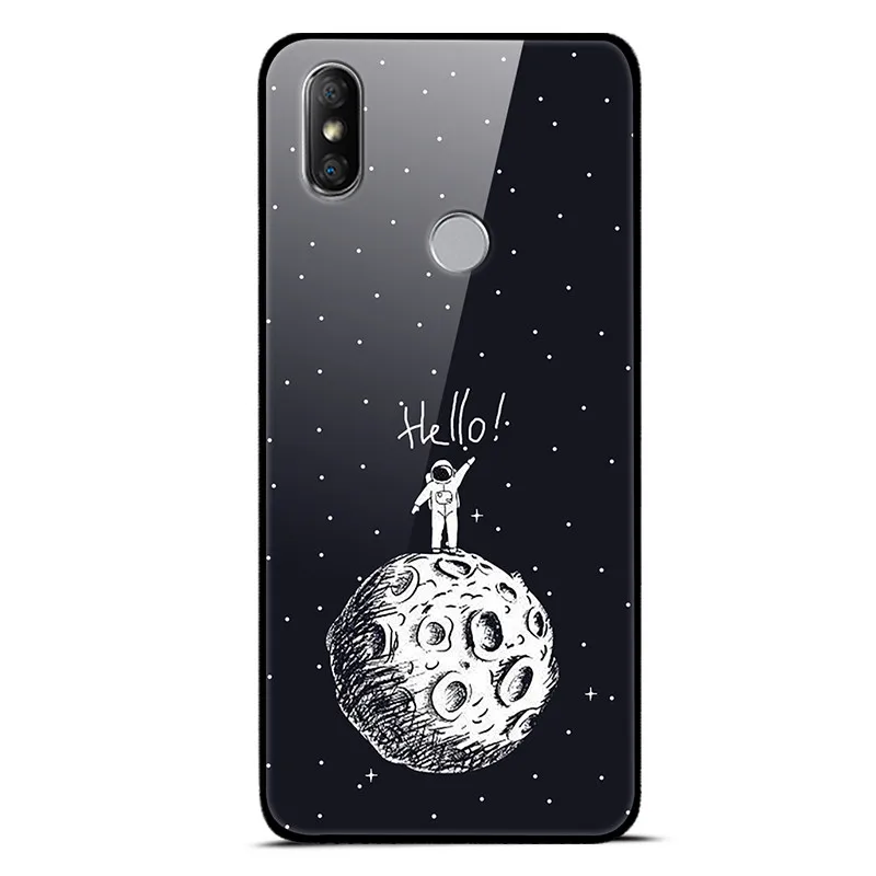 Чехол для Xiaomi Redmi S2 из закаленного стекла с изображением планеты космос, стеклянный чехол для задней панели Xiaomi Xiomi Redmi S2, чехол для Redmi S 2 - Цвет: 19